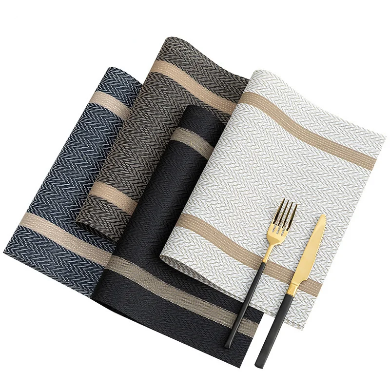 PVC Dining Table Mat Hot Pad Kitchen Accessories Placemats For Dinning Table Placemat Table Place Mat For Dishes