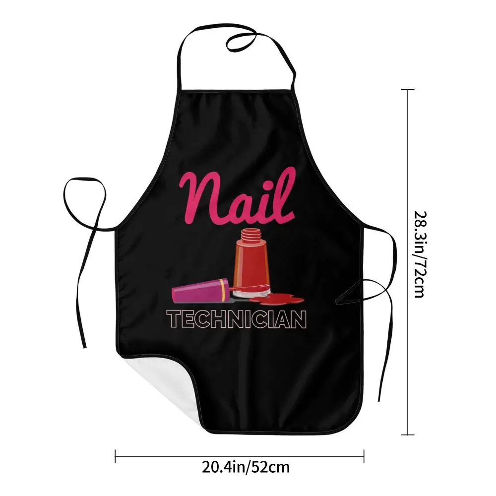 Technician Nail Polish Apron for Women Men Unisex Bib Cooking Kitchen Tablier Cuisine Chef Gardening