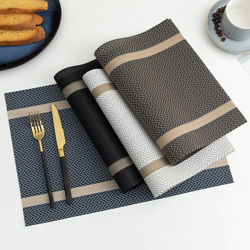 PVC Dining Table Mat Hot Pad Kitchen Accessories Placemats For Dinning Table Placemat Table Place Mat For Dishes