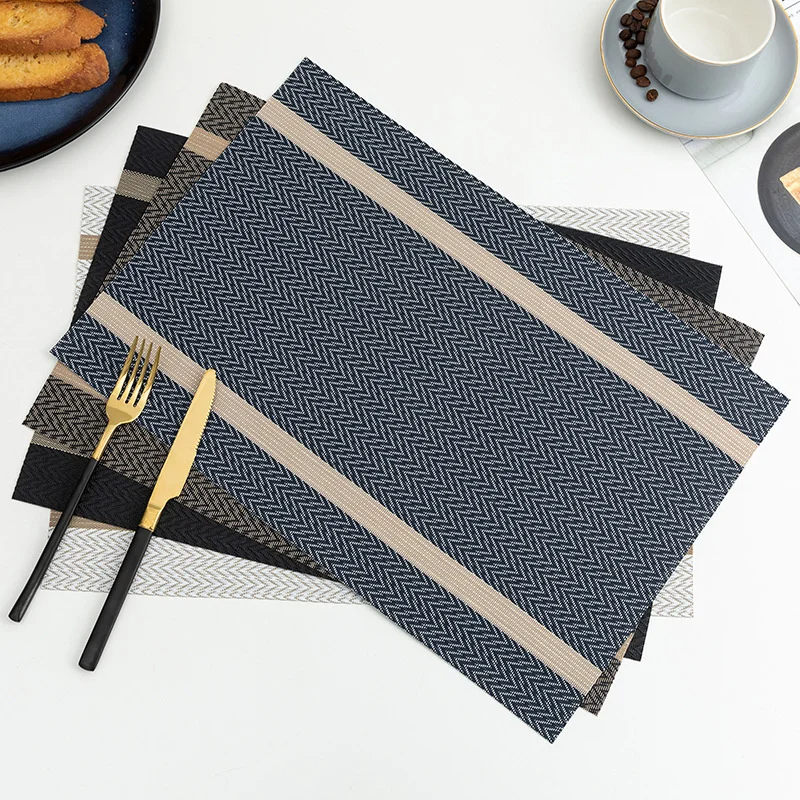PVC Dining Table Mat Hot Pad Kitchen Accessories Placemats For Dinning Table Placemat Table Place Mat For Dishes