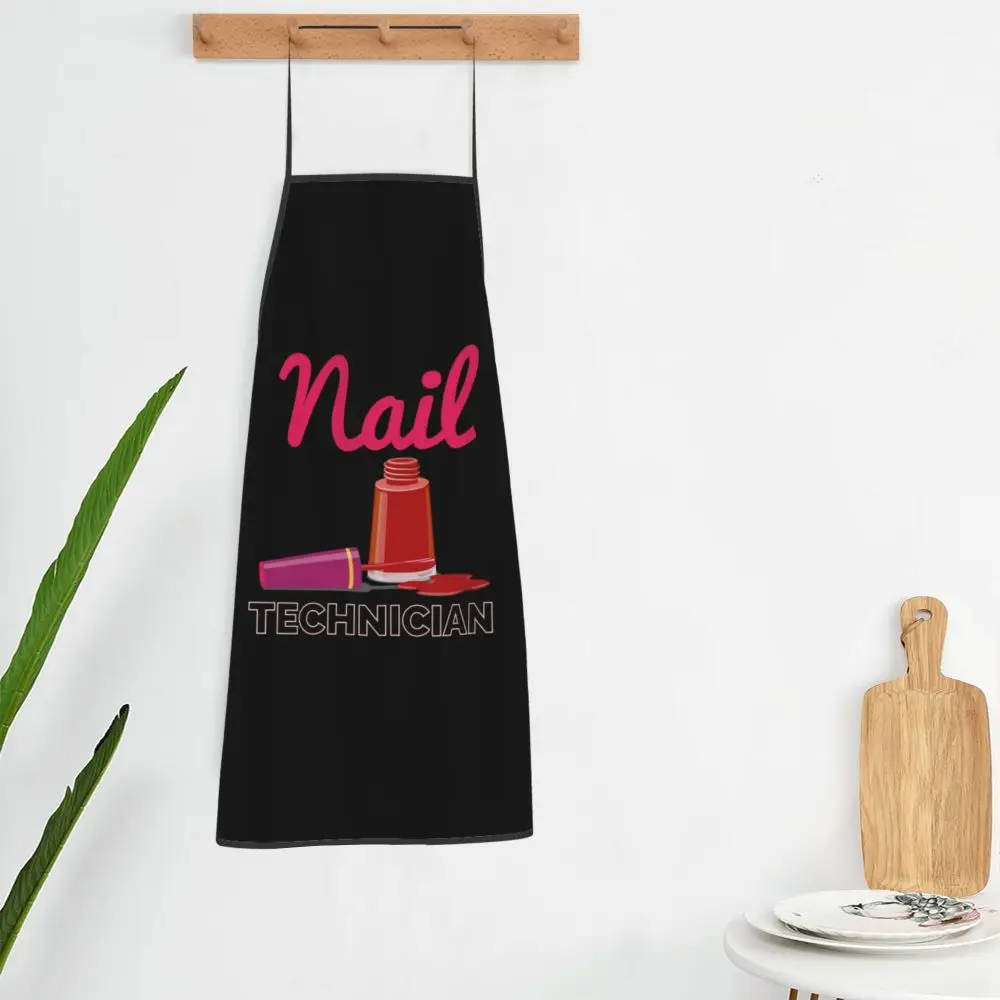 Technician Nail Polish Apron for Women Men Unisex Bib Cooking Kitchen Tablier Cuisine Chef Gardening