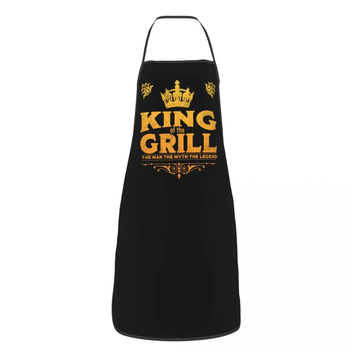 BBQ Master King Of The Grill Bib Apron Women Men Unisex Kitchen Chef Barbecue Lover Tablier Cuisine for Cooking Baking Gardening