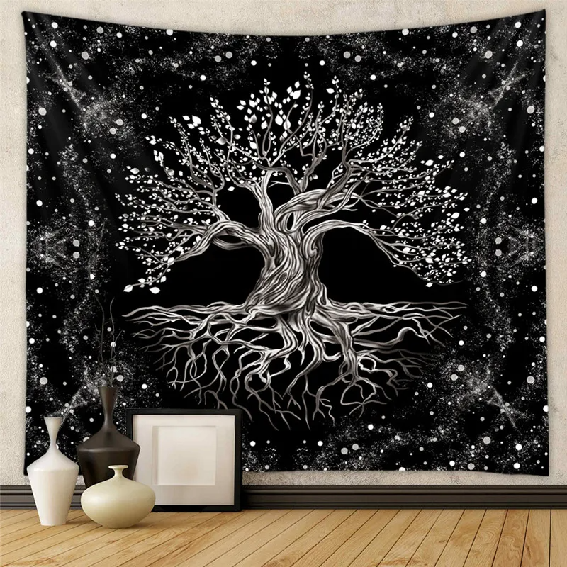 Boho Tarot Cards Tapestry Wall Hanging Mystery Home Zodiac Star Plate Sun And Moon Psychedelic Witchcraft Hippie Home Decor