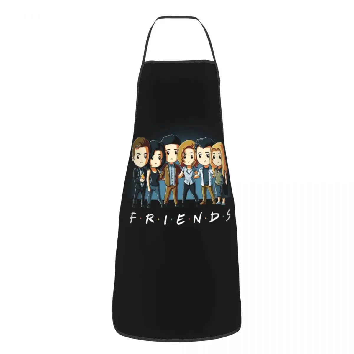 Unisex Friends Central Perk Logo Bib Apron Adult Women Men Chef Tablier Cuisine for Kitchen Cooking TV Show Baking