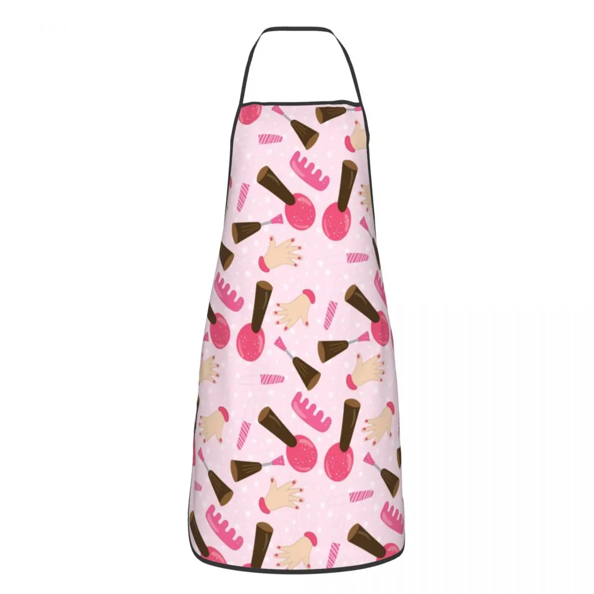 Unisex Fashion Nail Polish Bib Apron Adult Women Men Chef Tablier Cuisine for Cooking Kitchen Fingernail Manicure Tech Painting