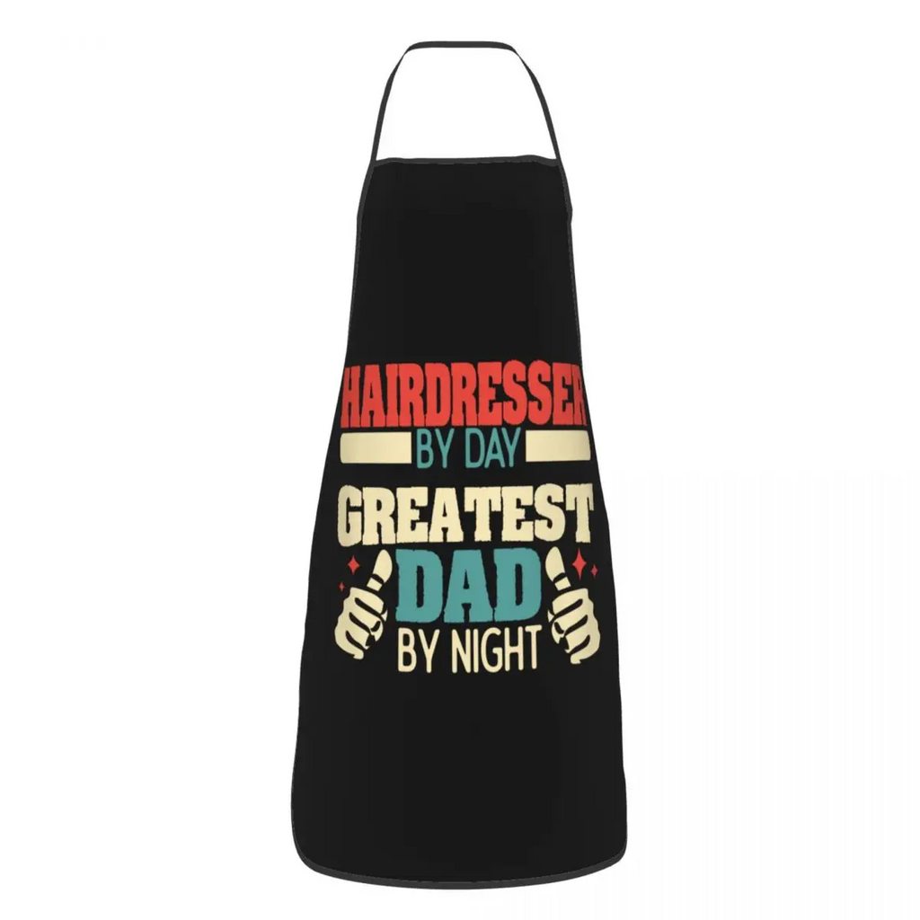 Custom Bib Hair Hustler Hairstylist Hairdresser Apron for Men Women Adult Chef Cooking Kitchen Barber Tablier Cuisine Baking