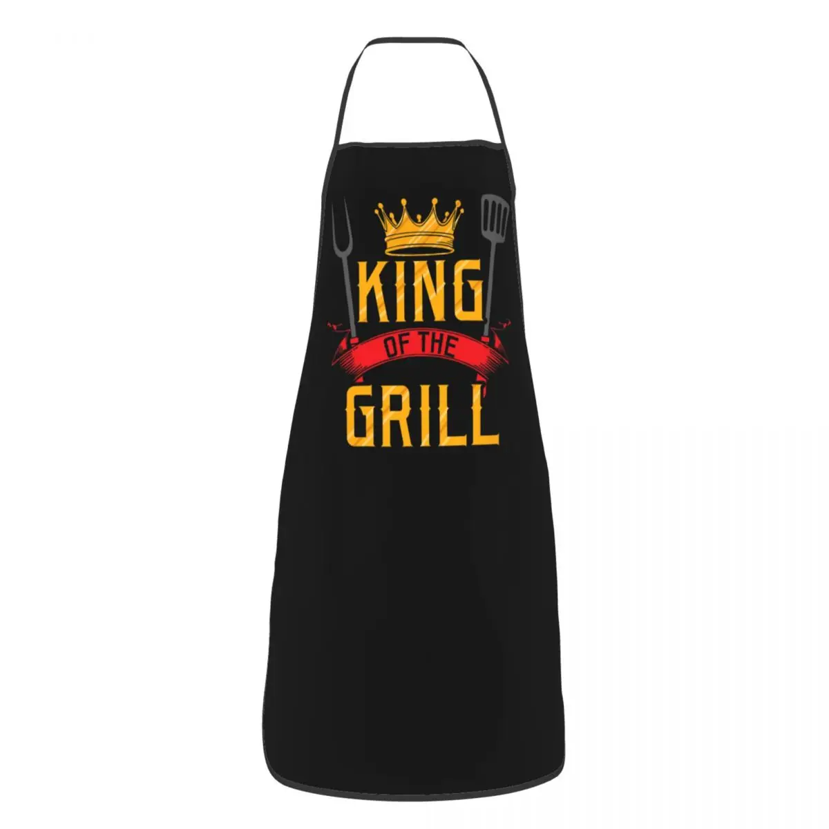 BBQ Master King Of The Grill Bib Apron Women Men Unisex Kitchen Chef Barbecue Lover Tablier Cuisine for Cooking Baking Gardening