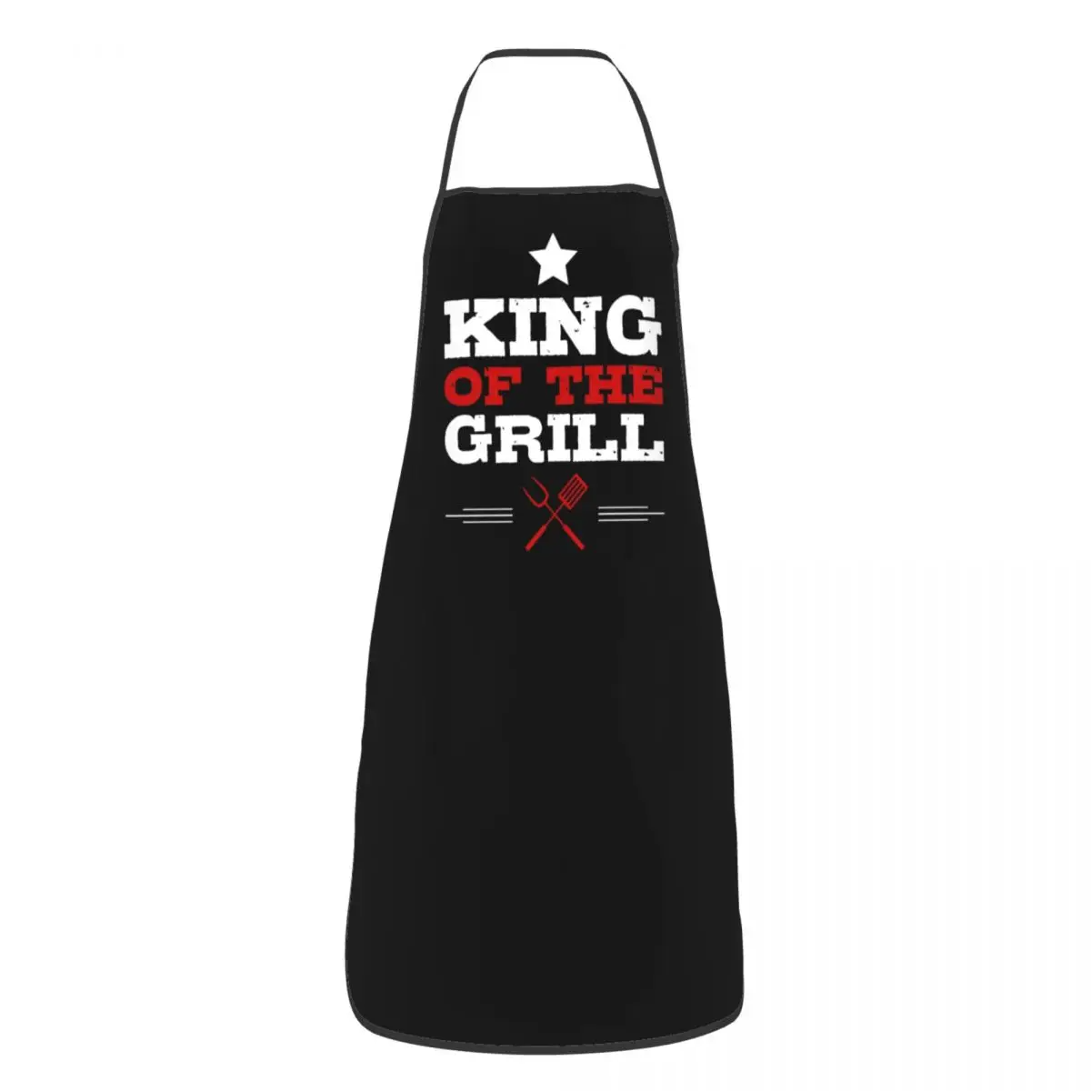 BBQ Master King Of The Grill Bib Apron Women Men Unisex Kitchen Chef Barbecue Lover Tablier Cuisine for Cooking Baking Gardening