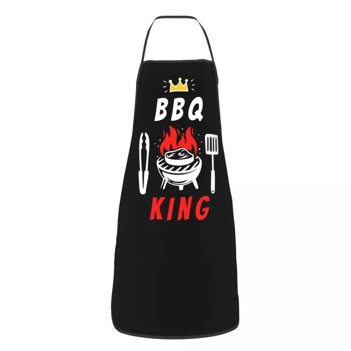 BBQ Master King Of The Grill Bib Apron Women Men Unisex Kitchen Chef Barbecue Lover Tablier Cuisine for Cooking Baking Gardening