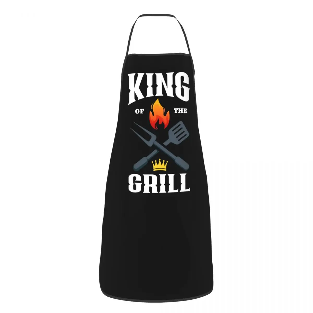 BBQ Master King Of The Grill Bib Apron Women Men Unisex Kitchen Chef Barbecue Lover Tablier Cuisine for Cooking Baking Gardening