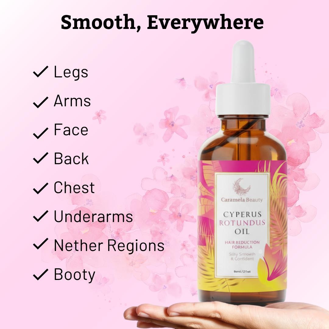 Beauty Cyperus Rotundus Oil for Natural Hair Reduction - 60ml/2oz