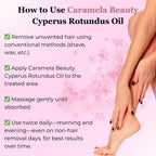 Beauty Cyperus Rotundus Oil for Natural Hair Reduction - 60ml/2oz