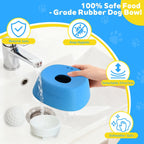 Slow Feeder Dog Bowls for Liquid Treat, [Built-in Rolling Ball] No Spill Bone Broth Dog Licking Bowl, Multi-Purpose Puppy Yogurt Feeder Bowl for All Breeds Dietary Supplement/Post-op Nutrition Feeding