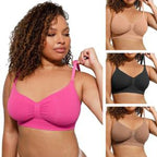 Women's Wireless Bra Comfort Bralettes No Underwire Unlined Cami Bra Seamless Tshirt Bras Sports Bra Bralette Basic Comfortable Fit Womenswear Everyday Up to 44DD