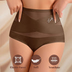 Morelect Women's High-Waist Panties,3/4/5/6/8 Pack Lucky Letter Logo,Cross-Mesh Panel Underwear,Ultra Soft Comfort Fit Briefs - Womenswear