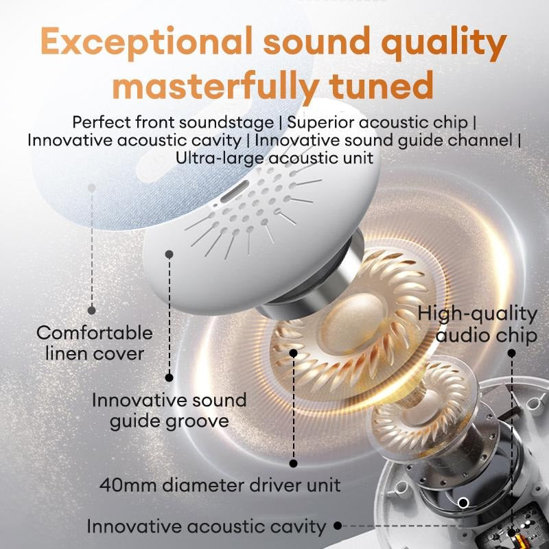 Ultra-Thin Bluetooth Pillow Speaker with Bluetooth 6.0, Soft Immersive Sound Field, Pillow CD Player for Bedtime Music & Audiobooks, Headphone-Free Sleep Speaker, Compatible with Android & iOS
