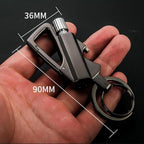 Permanent Match Infinity Lighter, Reusable Waterproof Flint Fire Starter with Keychain and Bottle Opener, Windproof Metal Kerosene Lighter for Outdoor Camping Hiking Survival (Not Include Lighter Fluid)