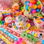 36pcs/48pcs/60pcs/80pcs/100pcs/120pcs/144pcs/160pcs/200pcs Prefilled Easter Eggs Toys and Stickers for Easter Egg Hunt, Filled with Toys Party Favors for Kids Boys Girls Easter Eggs Hunt, Basket Stuffers Fillers, Classroom Prize Supplies Kids Outdoor Play