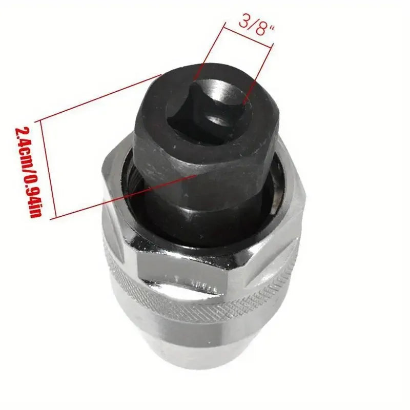 6-13mm Broken Bolt Extractor Set - Metal Damaged Stud Remover Tool for Impact Wrench and Ratchet, Non-Electric Manual Operation