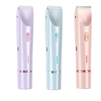 Mother'S Day Gift, 2 in 1 Electric Hair Removal Tool Trimmer for Women, Dual-head Electric Razors, Body & Facial Electric Shaver, Waterproof Wet & Dry Use Trimmer, Shaver for Women