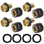 Garden Hose Quick Connector, 3/4 Inch Male and Female Garden Hose Fitting Quick Connector
