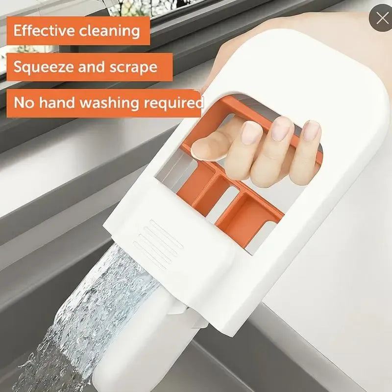 [2-Pack] Mini Mop — Portable Self-Squeezing Mop for Tight Spaces (Wet & Dry Use)