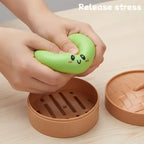 Giant Glitter Dumpling, Giant Dumpling Squishy, Mega Rainbow Dumplings, Cute Anxiety Relief Fidget Toy, with Steamer Box,Soft Squeeze Decompression Dough for Adults