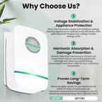 Plug-In Power Box with US Plug 2026 Updated Design, Compatible with 90–250V Input Range