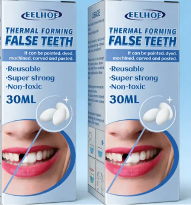 EELHOE Malleable Dental Gel (30ml Box) Film And Television Makeup Denture Modification Temporary Dental Filling Gel For Filling Cavities And Gaps Between Teeth