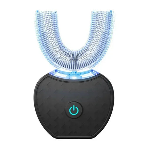 ABS Electric Dual-Color Rechargeable Sonic Rotating Couple Set Tooth Cleaner Smart Teeth Whitener with Intelligent Timer & Quadrant Reminder for Efficient Cleaning