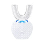 ABS Electric Dual-Color Rechargeable Sonic Rotating Couple Set Tooth Cleaner Smart Teeth Whitener with Intelligent Timer & Quadrant Reminder for Efficient Cleaning
