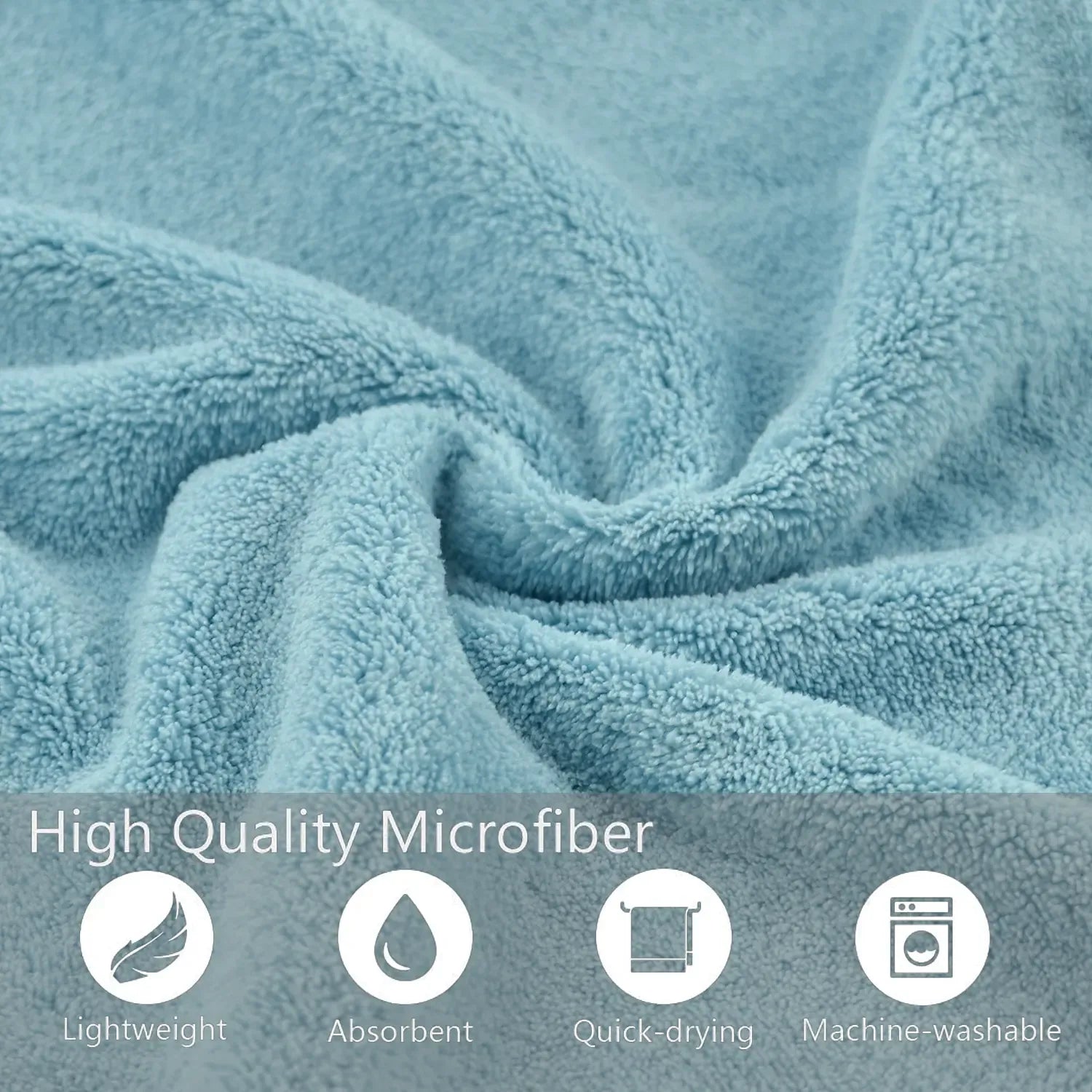 2 Counts Quick-Dry Dog Bathrobe Pet Towels Set, Adjustable Microfiber Robe with Drying Gloves, Ideal for Cold Weather