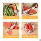 Stainless steel watermelon slicer, multi-functional fruit slicer, fruit divider, watermelon cutting tool