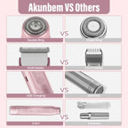 Bikini Trimmer for Women, Electric Shaver and Razor Rechargeable 2-in-1 Body and Facial Epilator