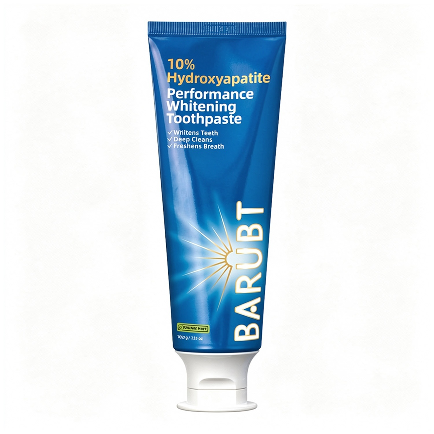 10% Nano Hydroxyapatite Performance Whitening Toothpaste - Fluoride Free & Gentle Whitening - Clinically Supported & NASA-Developed nHA for Strong Enamel & Bright, Smooth Teeth (3.75 oz)