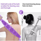 Fashion Silicone Bath Body Brush, Exfoliating Long Silicone Body Back Scrubber, Bath & Body Brushes, Shower Brush, Double-sided Brush