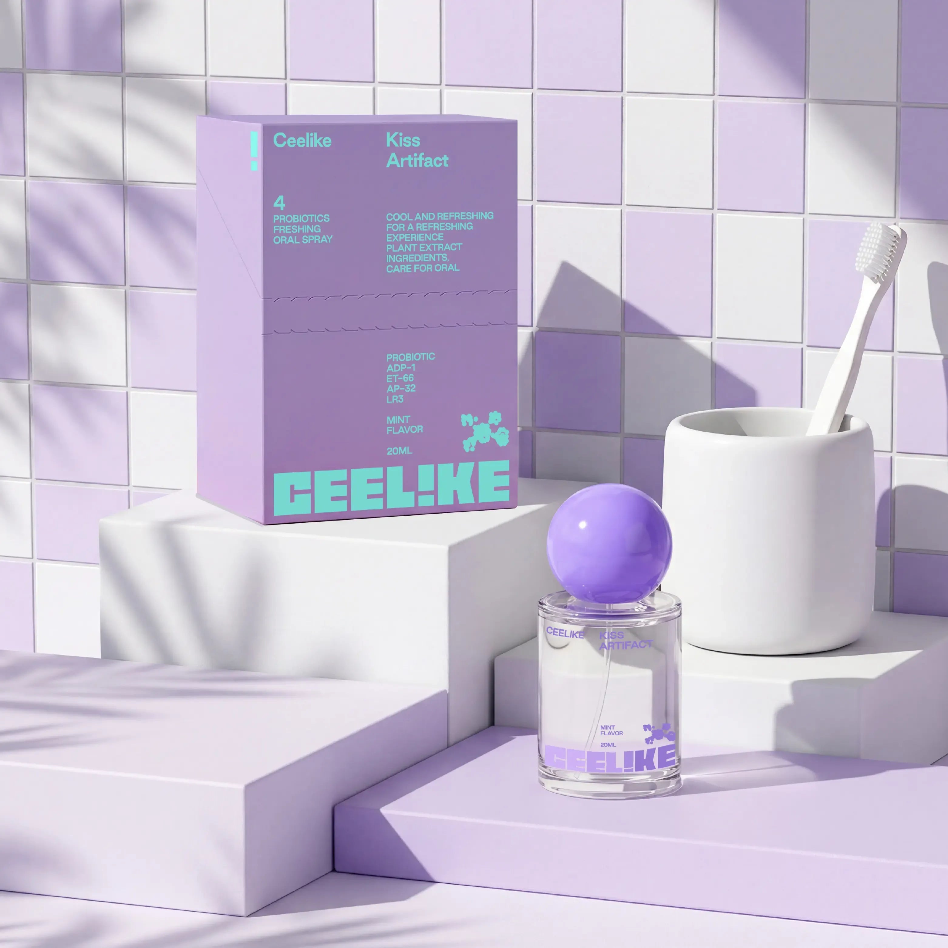 CEELIKE Probiotic Oral Spray 20ml - Fresh Breath & Oral Care, Sugar-Free, Portable, Long-Lasting Freshness