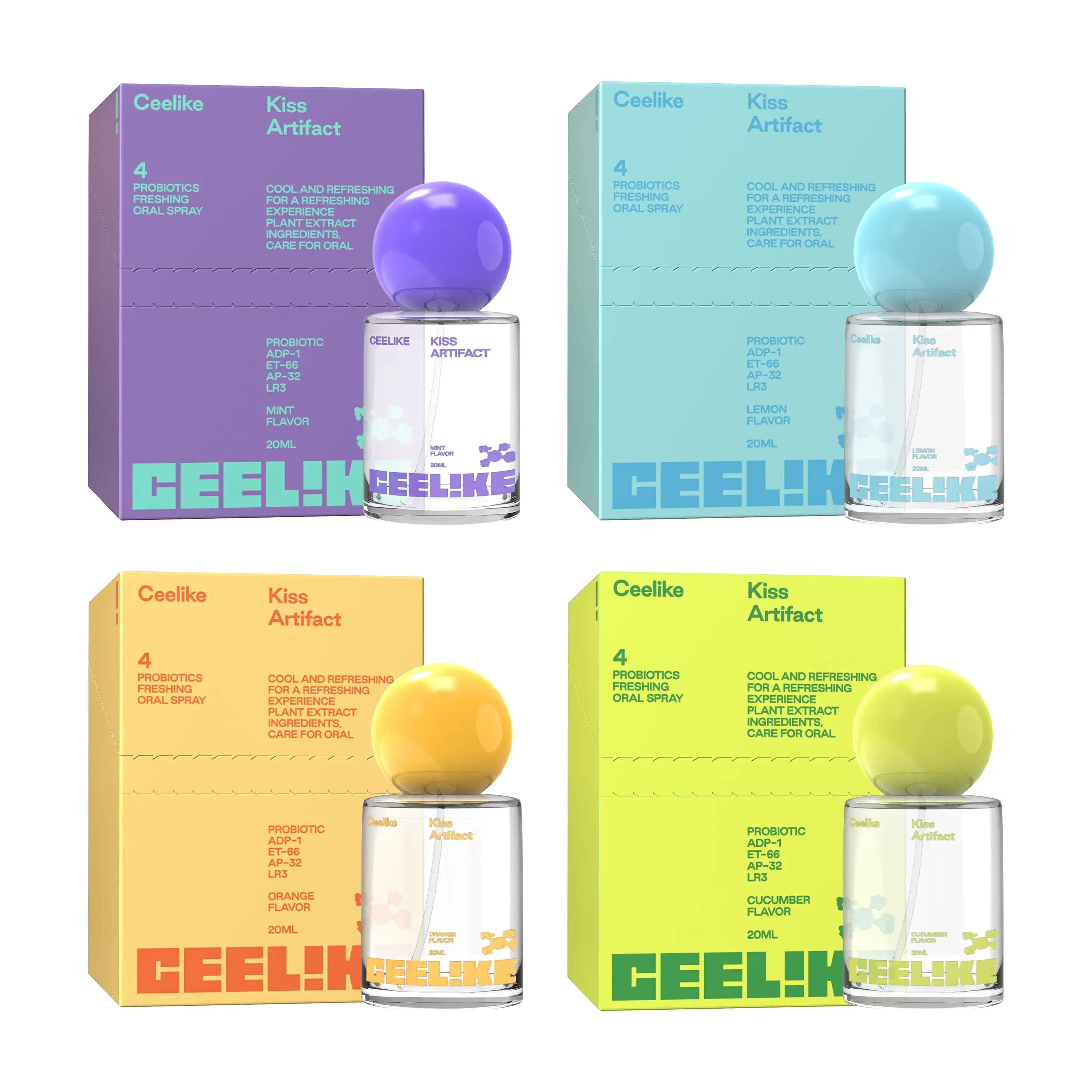 CEELIKE Probiotic Oral Spray 20ml - Fresh Breath & Oral Care, Sugar-Free, Portable, Long-Lasting Freshness