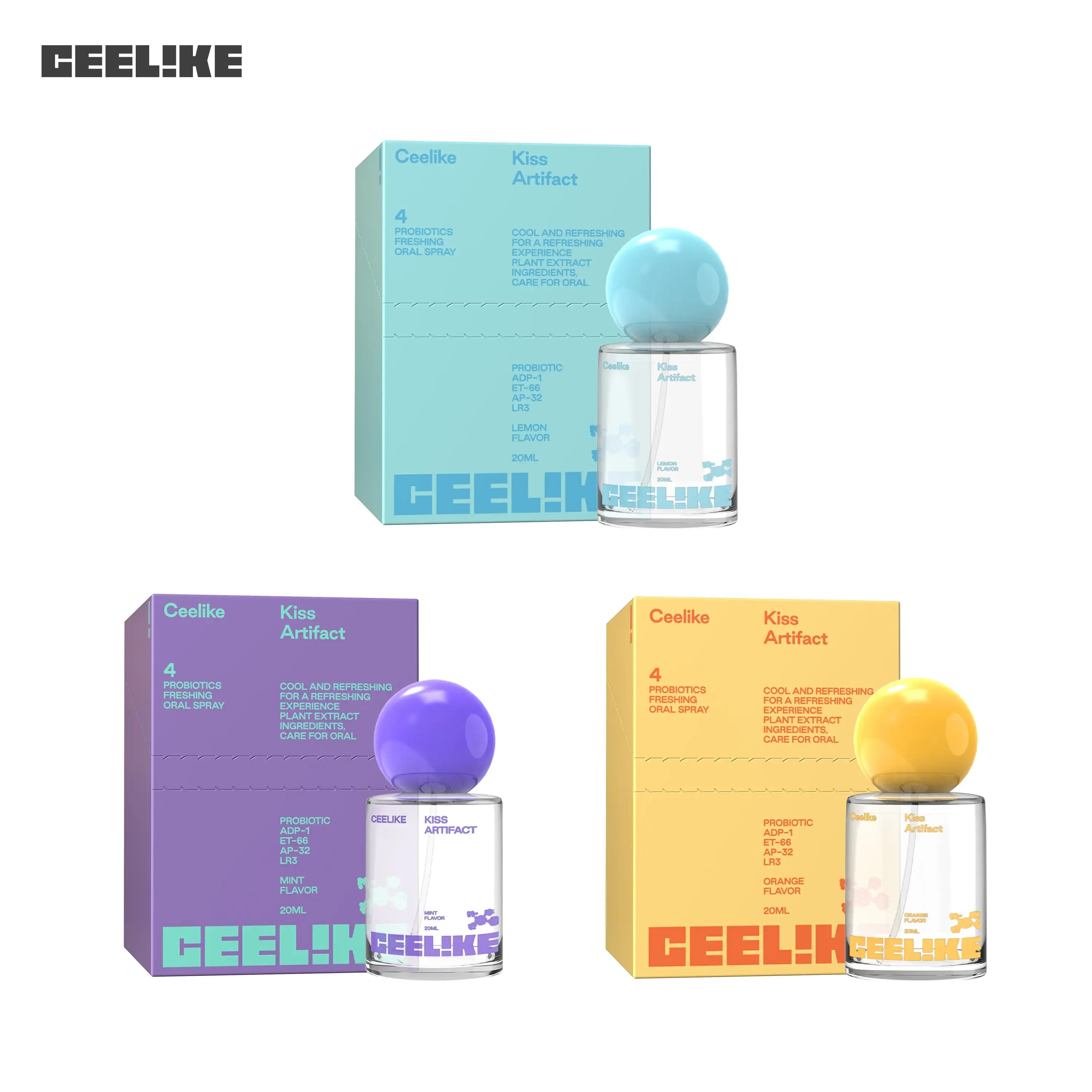 CEELIKE Probiotic Oral Spray 20ml - Fresh Breath & Oral Care, Sugar-Free, Portable, Long-Lasting Freshness
