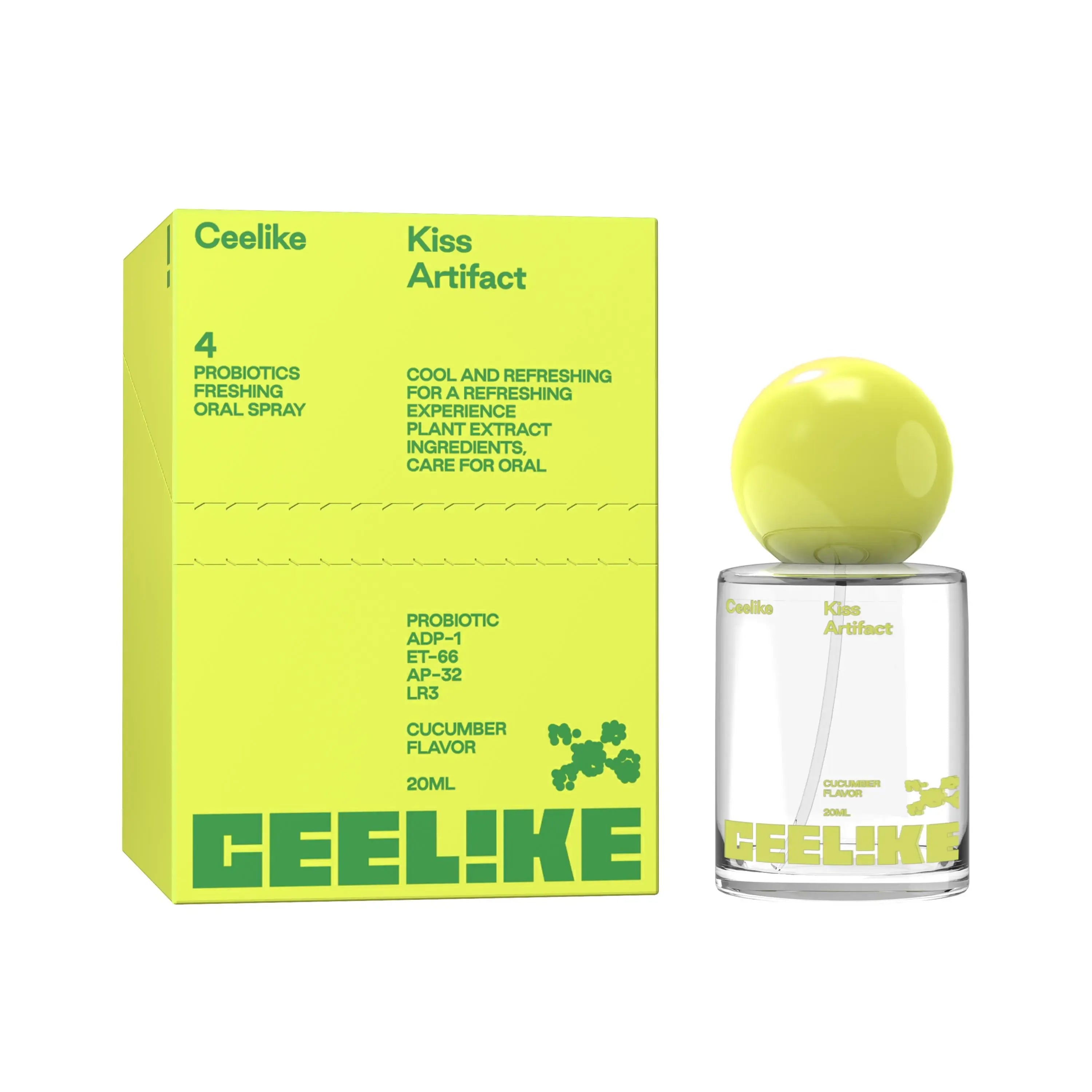 CEELIKE Probiotic Oral Spray 20ml - Fresh Breath & Oral Care, Sugar-Free, Portable, Long-Lasting Freshness