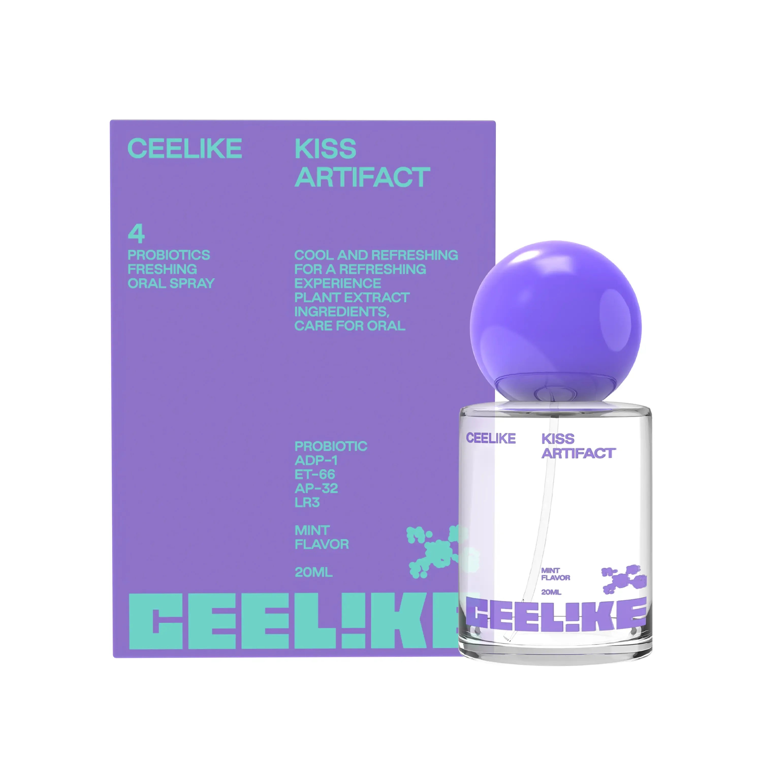 CEELIKE Probiotic Oral Spray 20ml - Fresh Breath & Oral Care, Sugar-Free, Portable, Long-Lasting Freshness