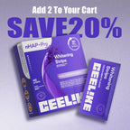 CEELIKE Purple Teeth Whitening Strips - 7/21 whitening sessions - Nano hydroxyapatite, safely protects tooth enamel - Gentle and non-sensitive - Peroxide-free