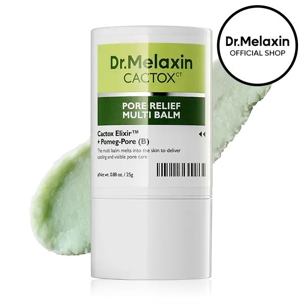 [Dr.Melaxin Official] CACTOX PORE RELIEF MULTI BALM with Cactus Cooling Reduce Puffiness & Pore Tightening for Visible Pore Care Skin Repair