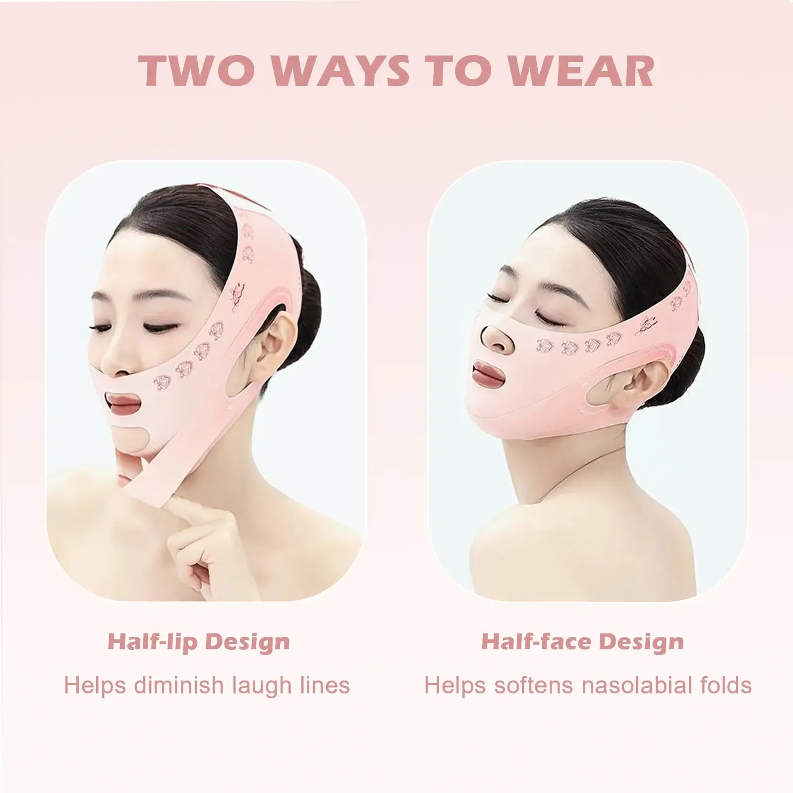 Jungshea V-Line Face Mask – Chin Up V-Shaped Jawline Tightening Mask for Women and Men, Adjustable Comfort Skin Exerciser, Perfect Christmas Gift
