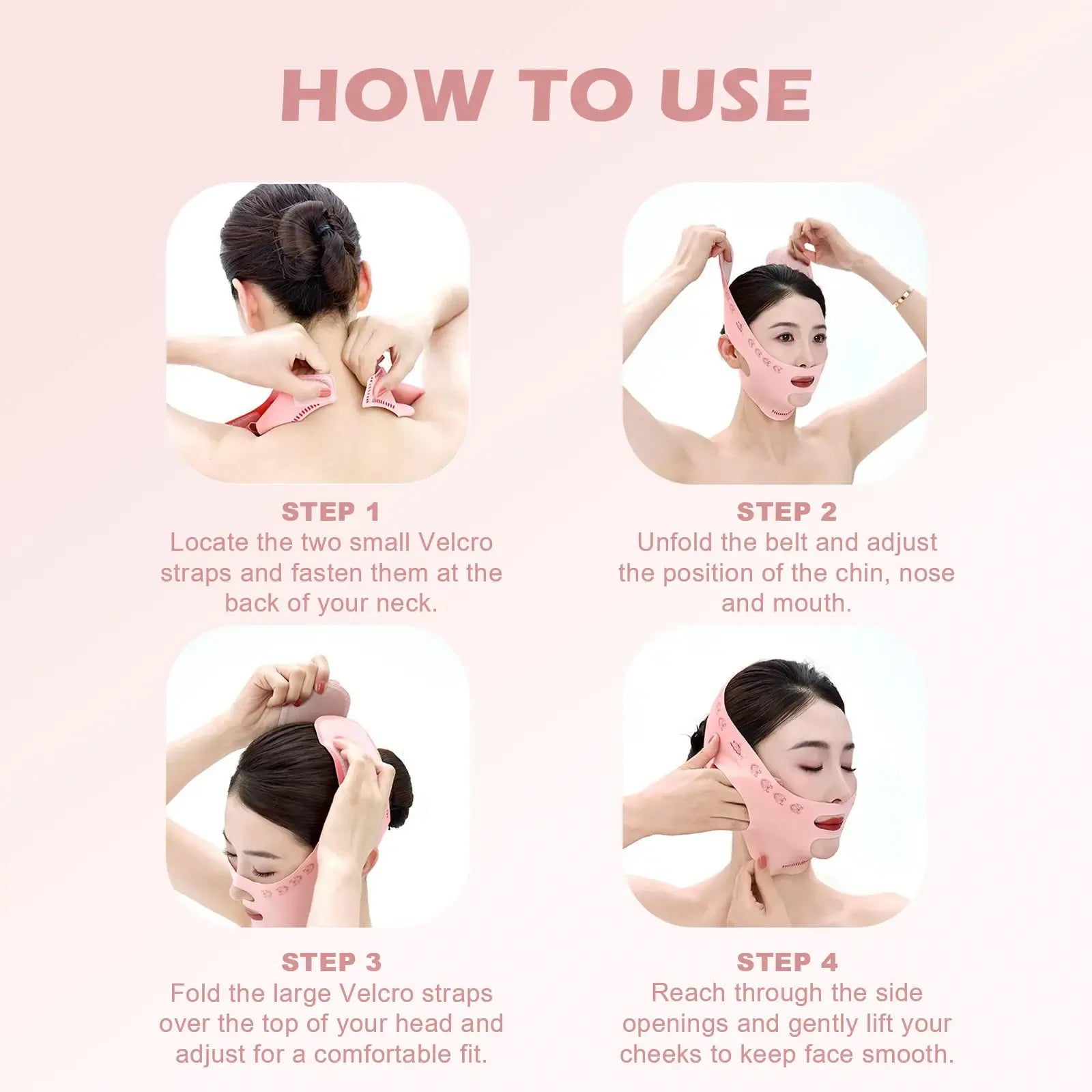 Jungshea V-Line Face Mask – Chin Up V-Shaped Jawline Tightening Mask for Women and Men, Adjustable Comfort Skin Exerciser, Perfect Christmas Gift