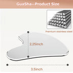 304 Stainless Steel Gua Sha Facial Tools. Comfort Guasha Tool for Face or Body Massage. Relieve Tensions and Reduce Redness Skin Care Tool for Body Treatment, Metal Beauty Essentials mothersdaygift