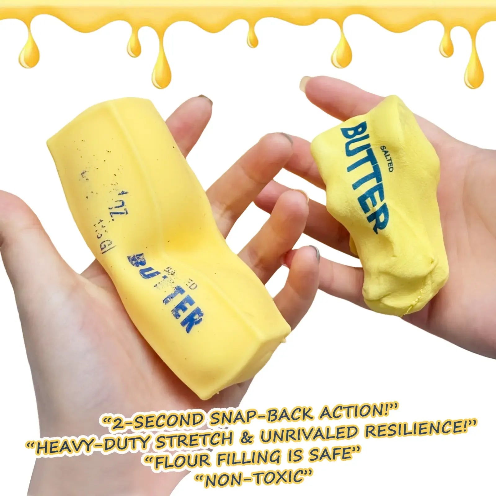 Squish Butter - New Flour Filled Fidget Toy