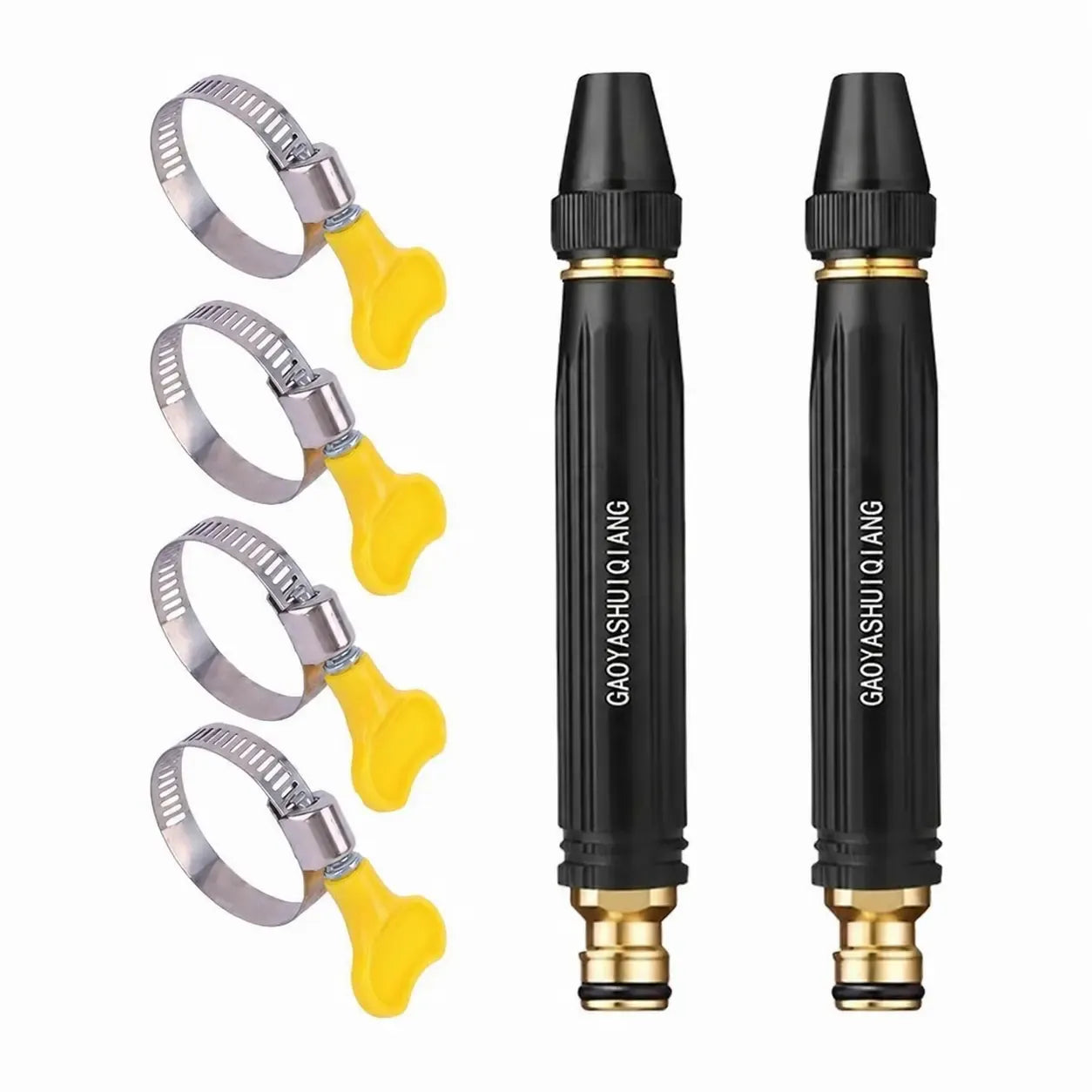 Car Wash Water Garden Hose Sprayer,Metal Heavy Duty High Pressure Water Hose Anti-Leakage Hose Nozzle with 3 Adjustable