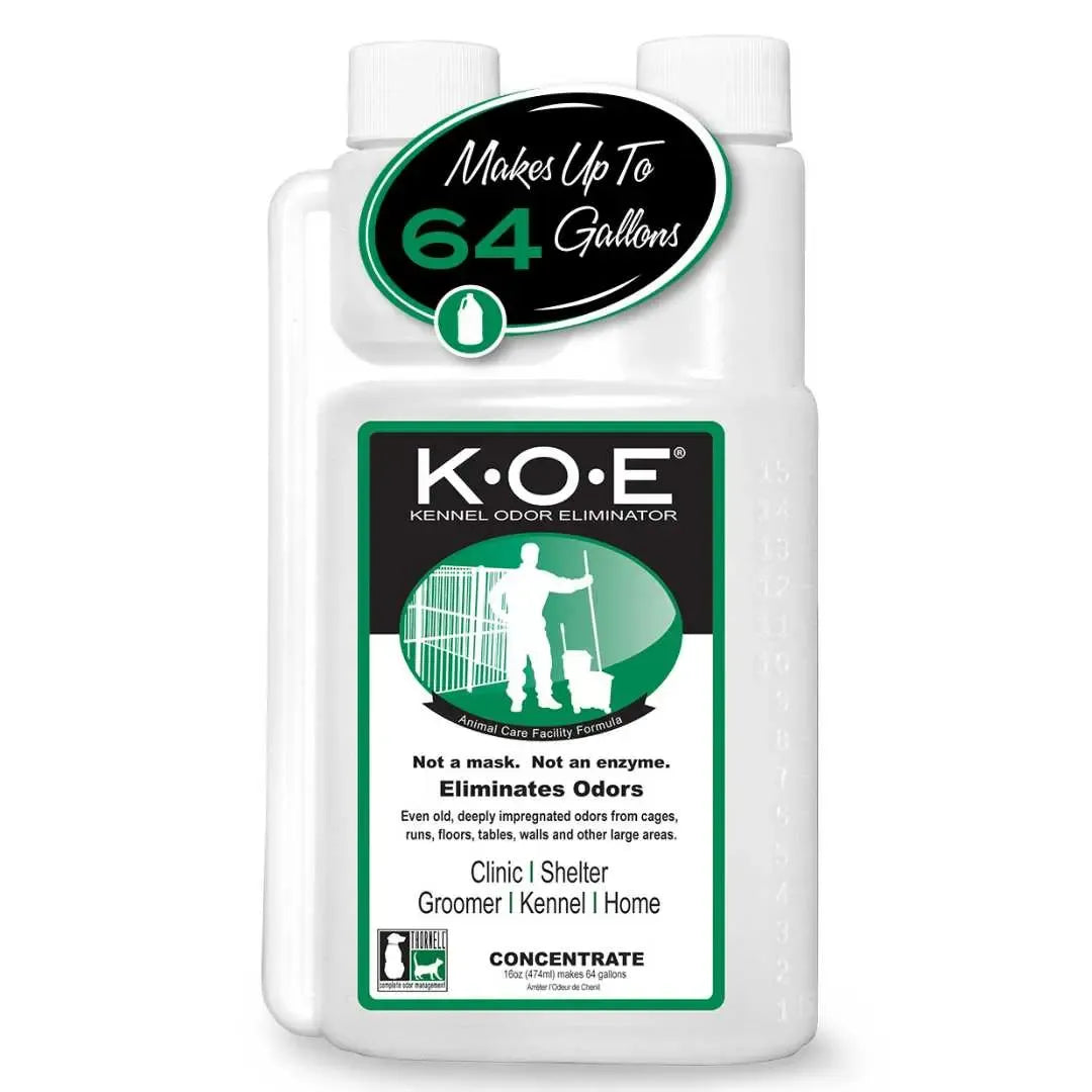 K.O.E. 16oz Concentrate - Kennel Odor Eliminator - Non-Enzymatic Formula, KOE, Apricot, Fresh, Original Scent, 16 oz Pint