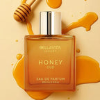 Bellavita Honey Oud Eau De Parfum 100ml (3.4oz) | Unisex Luxury Perfume for Women & Men | Sweet Honey & Smoky Oud | Long-Lasting Arabic Fragrance | Perfect Mother’s Day Gift | Vegan & Cruelty-Free